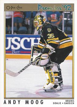 1991-92 O-Pee-Chee Premier #133 Andy Moog Front