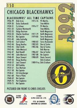 1991-92 O-Pee-Chee Premier #150 Chris Chelios Back