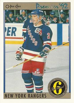 1991-92 O-Pee-Chee Premier #183 Brian Leetch Front