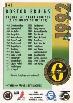 1991-92 O-Pee-Chee Premier #141 Peter Douris Back