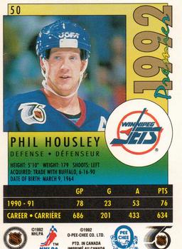 1991-92 O-Pee-Chee Premier #50 Phil Housley Back