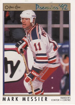 1991-92 O-Pee-Chee Premier #51 Mark Messier Front