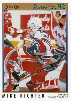 1991-92 O-Pee-Chee Premier #78 Mike Richter Front