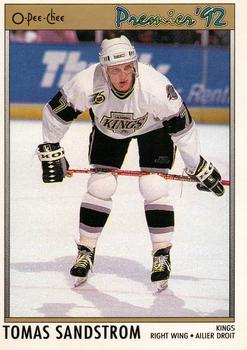 1991-92 O-Pee-Chee Premier #82 Tomas Sandstrom Front