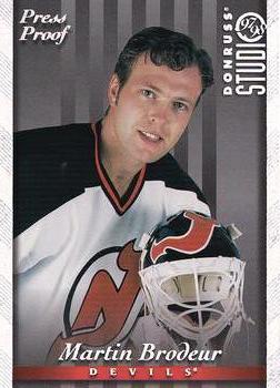 1997-98 Studio - Press Proofs Silver #20 Martin Brodeur Front