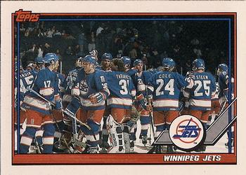 1991-92 Topps #158 Winnipeg Jets Front