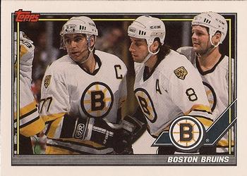 1991-92 Topps #170 Boston Bruins Front