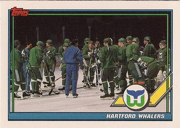 1991-92 Topps #185 Hartford Whalers Front