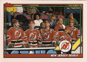 1991-92 Topps #191 New Jersey Devils Front