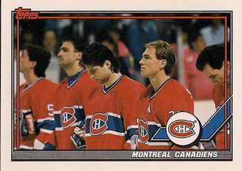 1991-92 Topps #298 Montreal Canadiens Front