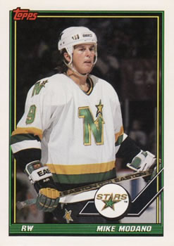 1991-92 Topps #367 Mike Modano Front