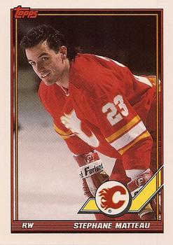 1991-92 Topps #383 Stephane Matteau Front