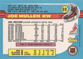 1991-92 Topps #69 Joe Mullen Back