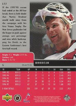 Martin Brodeur 1997 - 1998 Upper Deck Three Star Selects #T10A