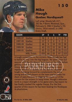 1991-92 Parkhurst #150 Mike Hough Back