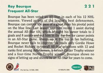 1991-92 Parkhurst #221 Ray Bourque Back