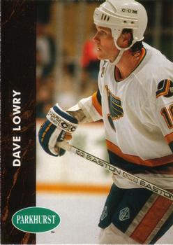 1991-92 Parkhurst #376 Dave Lowry Front