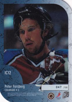 1997-98 Upper Deck Ice - Champions 2 Die Cuts #IC12 Peter Forsberg Back
