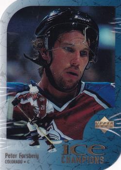 1997-98 Upper Deck Ice - Champions 2 Die Cuts #IC12 Peter Forsberg Front