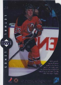 1997-98 Upper Deck Ice - Lethal Lines #L7-A Patrik Elias Back