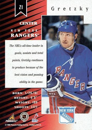 1997-98 Zenith - 5x7 #Z1 Wayne Gretzky Back