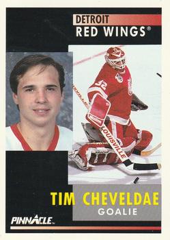 1991-92 Pinnacle #21 Tim Cheveldae Front