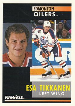 1991-92 Pinnacle #24 Esa Tikkanen Front