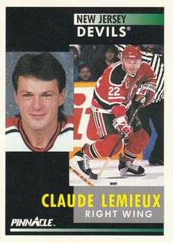 1991-92 Pinnacle #70 Claude Lemieux Front