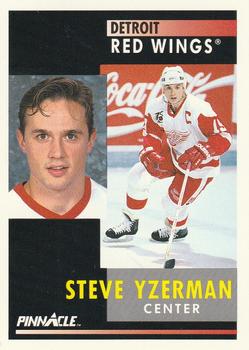 1991-92 Pinnacle #75 Steve Yzerman Front