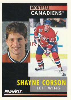 1991-92 Pinnacle #102 Shayne Corson Front