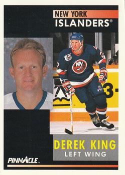 1991-92 Pinnacle #107 Derek King Front