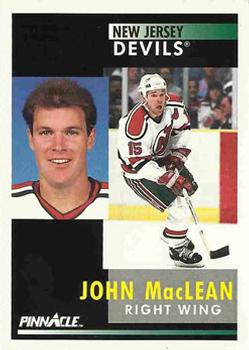 1991-92 Pinnacle #115 John MacLean Front