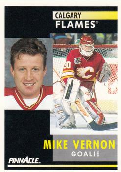 1991-92 Pinnacle #132 Mike Vernon Front