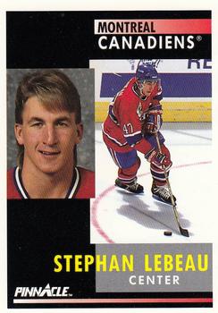 1991-92 Pinnacle #139 Stephan Lebeau Front