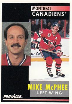1991-92 Pinnacle #147 Mike McPhee Front