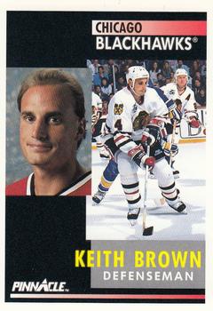 1991-92 Pinnacle #154 Keith Brown Front