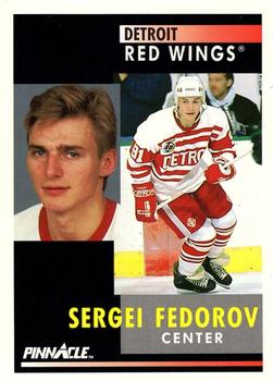 1991-92 Pinnacle #157 Sergei Fedorov Front