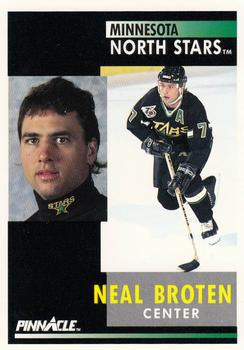 1991-92 Pinnacle #161 Neal Broten Front