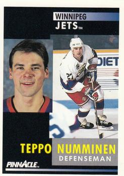 1991-92 Pinnacle #166 Teppo Numminen Front