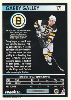 1991-92 Pinnacle #171 Garry Galley Back