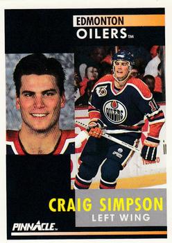 1991-92 Pinnacle #196 Craig Simpson Front