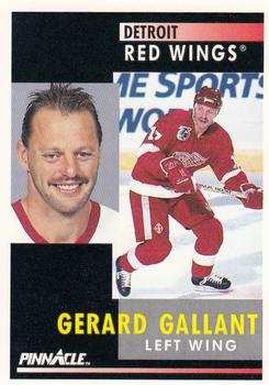 1991-92 Pinnacle #205 Gerard Gallant Front