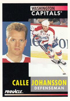 1991-92 Pinnacle #232 Calle Johansson Front