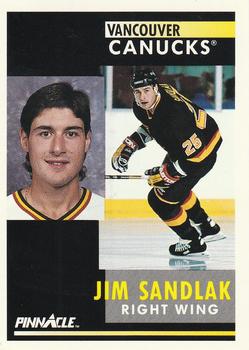 1991-92 Pinnacle #294 Jim Sandlak Front