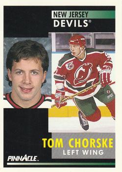 1991-92 Pinnacle #295 Tom Chorske Front