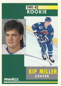 1991-92 Pinnacle #306 Kip Miller Front