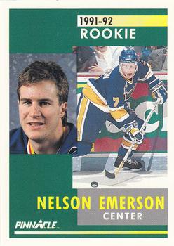 1991-92 Pinnacle #314 Nelson Emerson Front