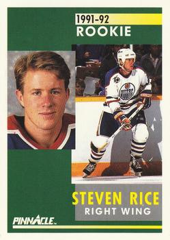 1991-92 Pinnacle #334 Steven Rice Front