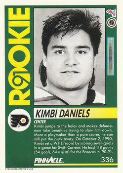 1991-92 Pinnacle #336 Kimbi Daniels Back