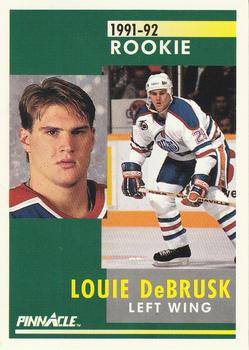 1991-92 Pinnacle #347 Louie DeBrusk Front